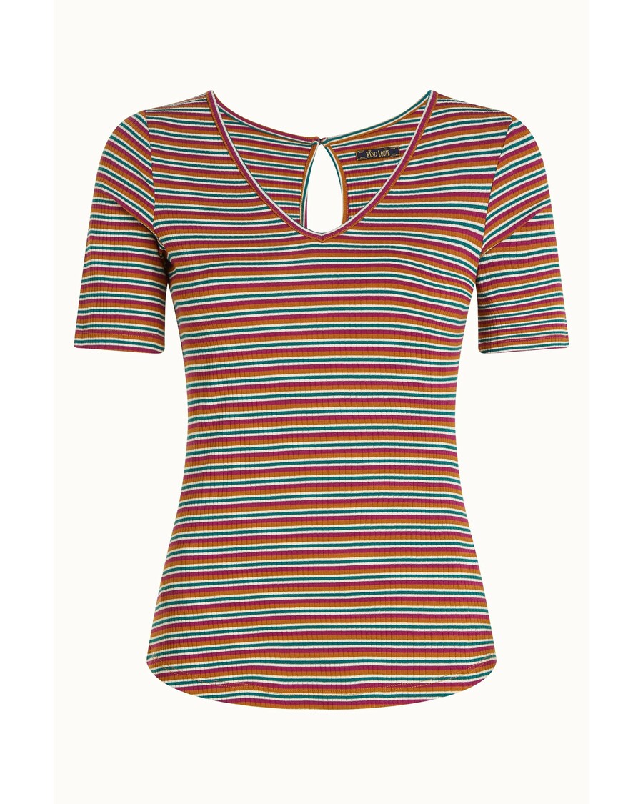 King Louie Carice V Top Jones Stripe