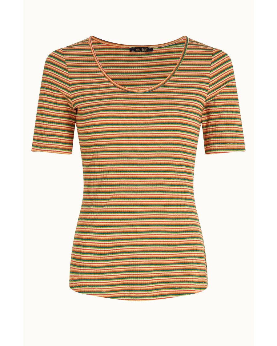 King Louie Carice Top Boxy Stripe