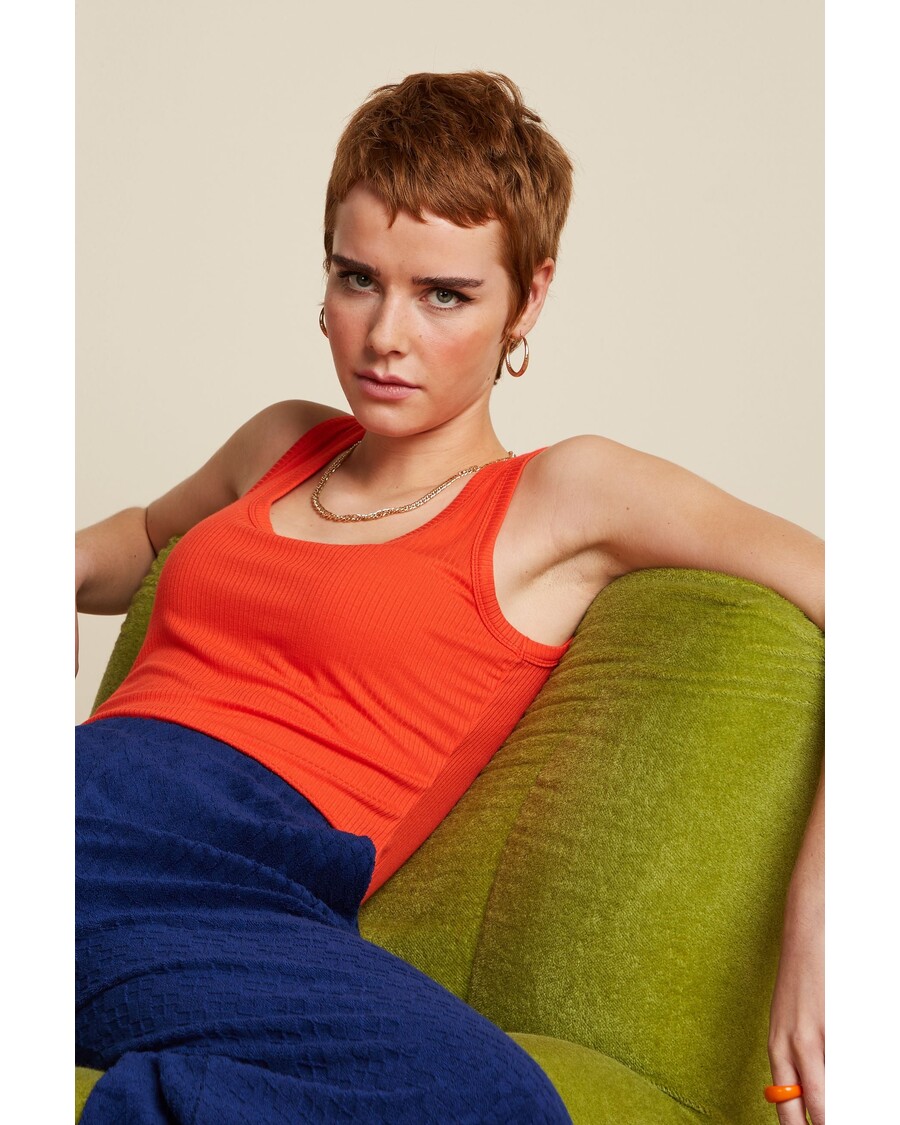 King Louie Brigitta Top Uni Rib