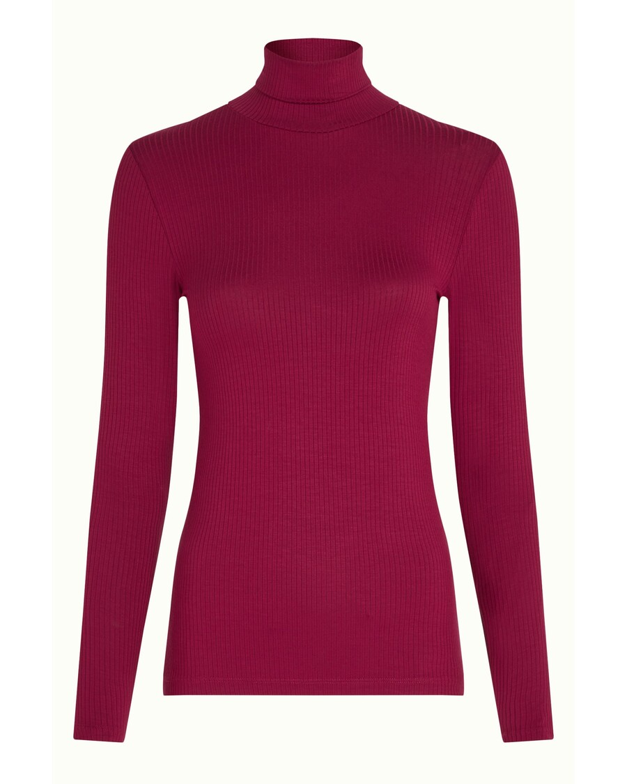 King Louie Rollneck Top Uni Rib