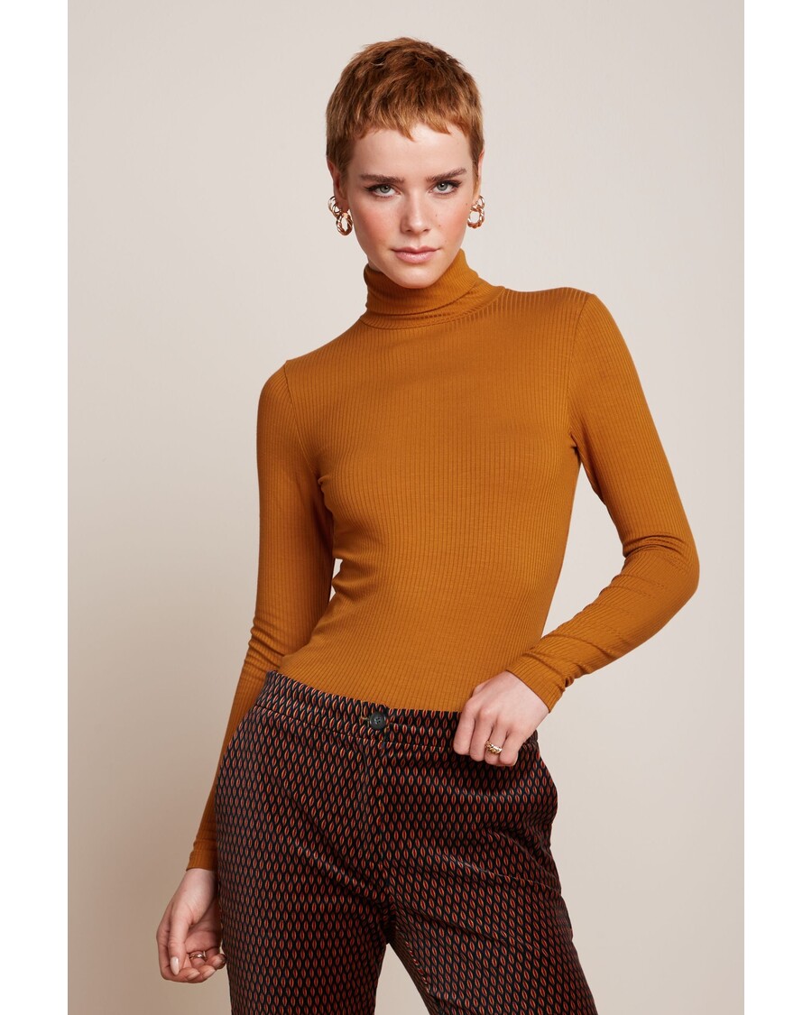 King Louie Rollneck Top Uni Rib