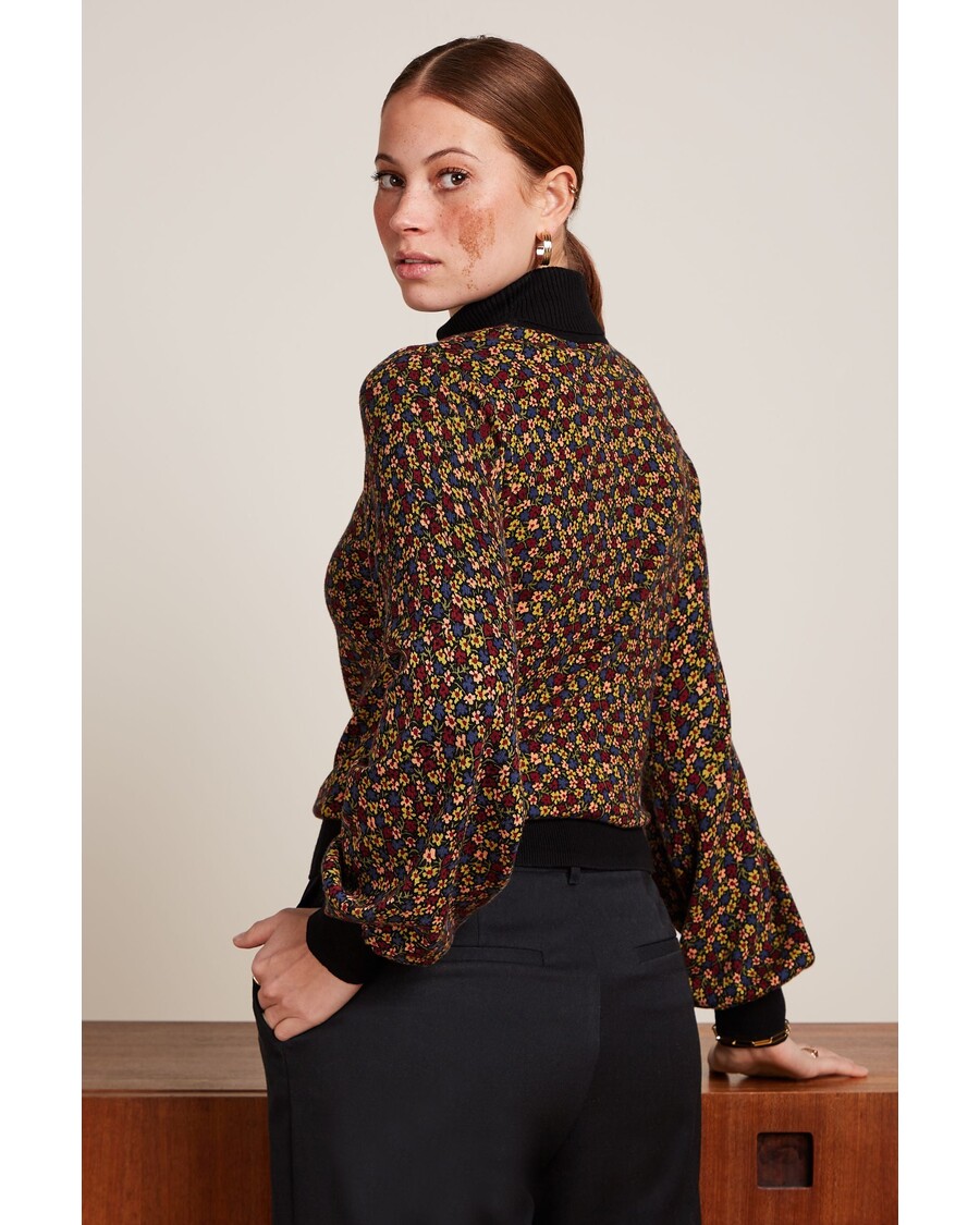 King Louie Rollneck Bell Top Flaminga