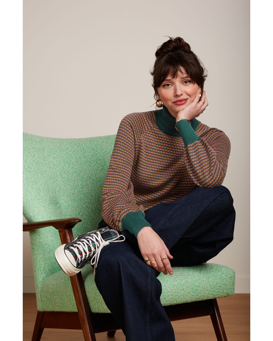 King Louie Rollneck Puff Top Graham