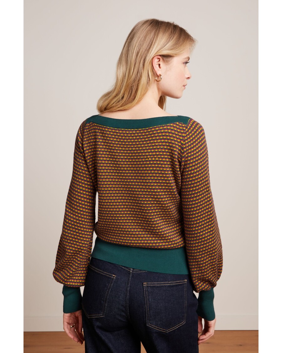 King Louie Audrey Bell Sleeve Top Graham