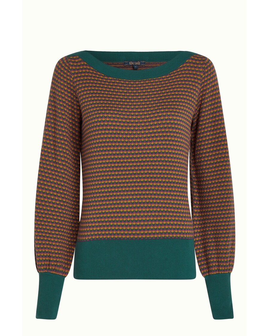 King Louie Audrey Bell Sleeve Top Graham