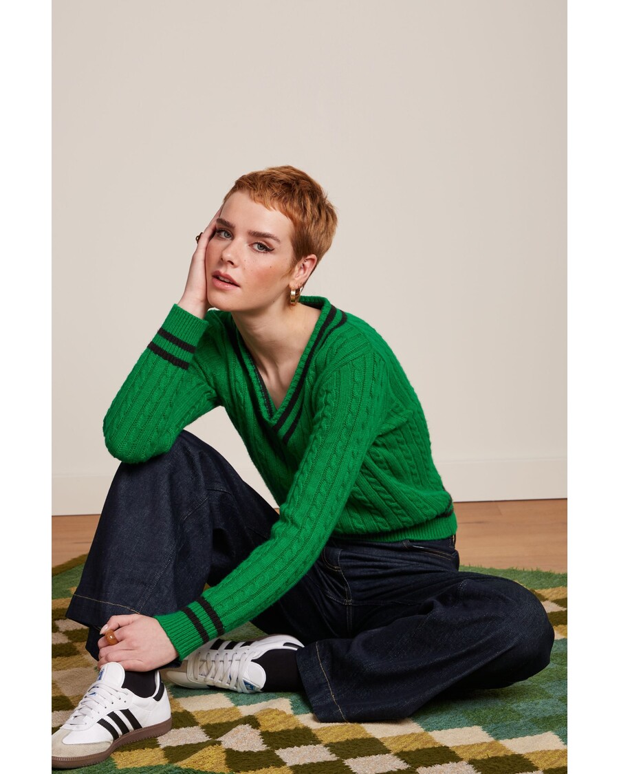 King Louie V Neck Top College