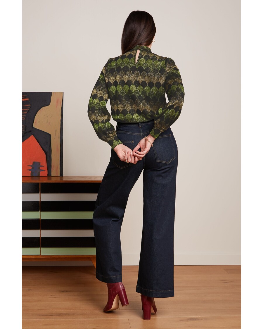 King Louie Phoebe Top Diva Jacquard