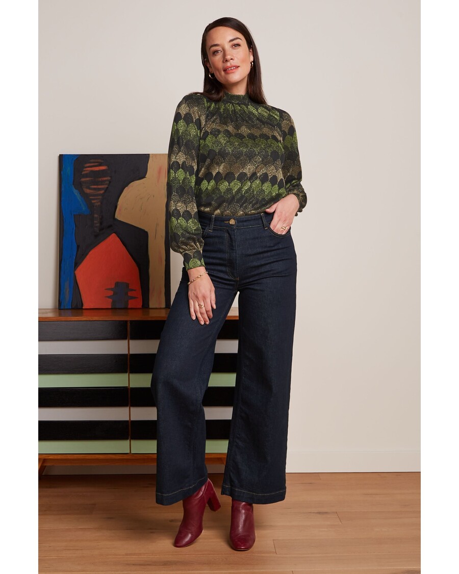 King Louie Phoebe Top Diva Jacquard