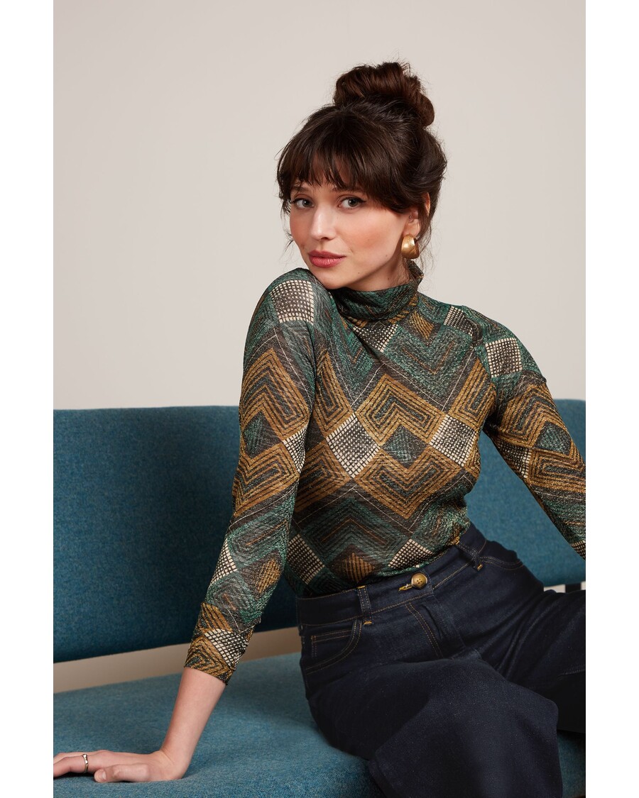 King Louie Betsy Rollneck Top Morrison