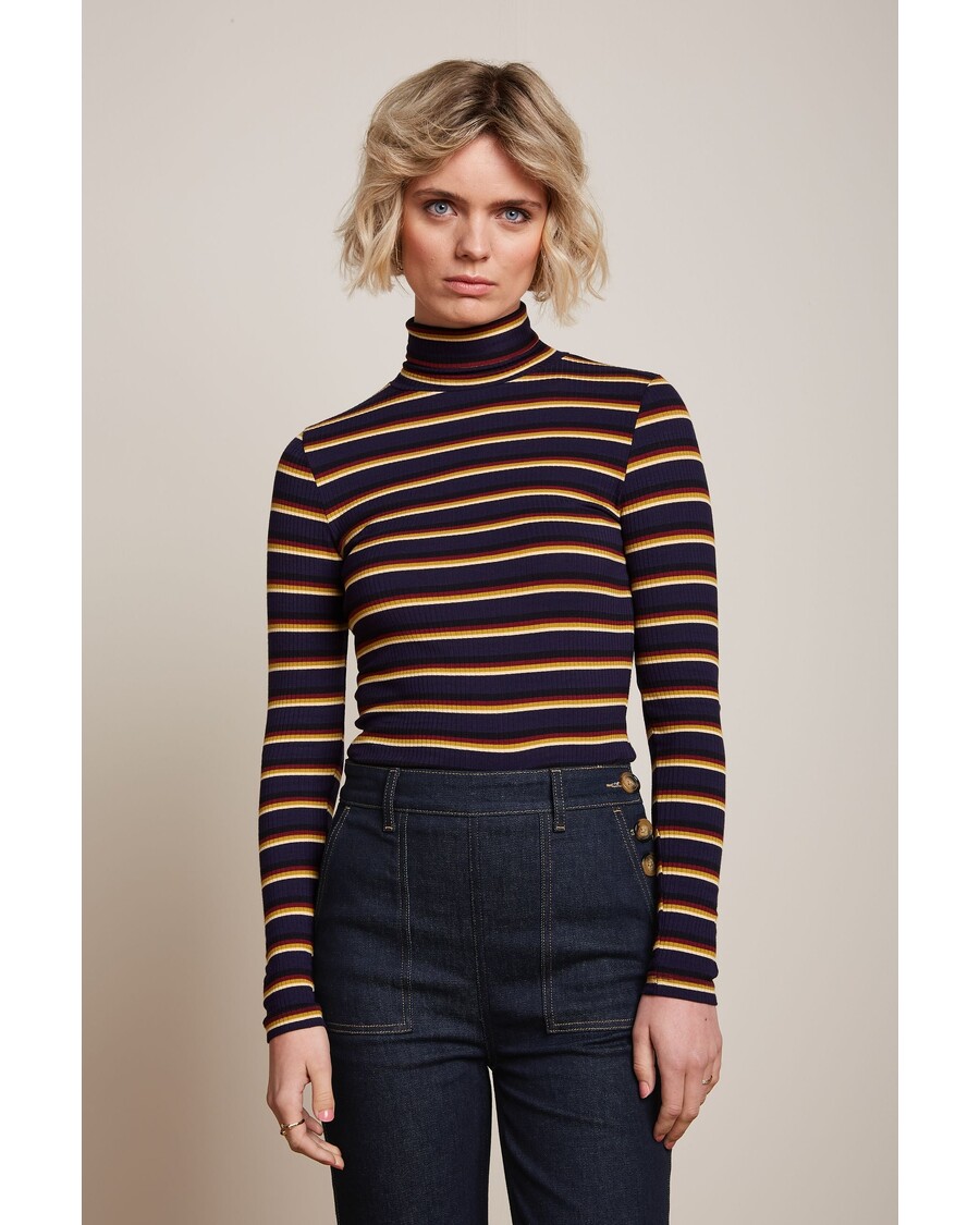 King Louie Rollneck Top Century Stripe