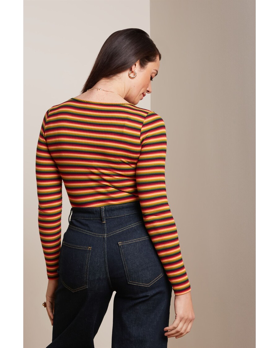 King Louie Carice V Top Mimmi Stripe