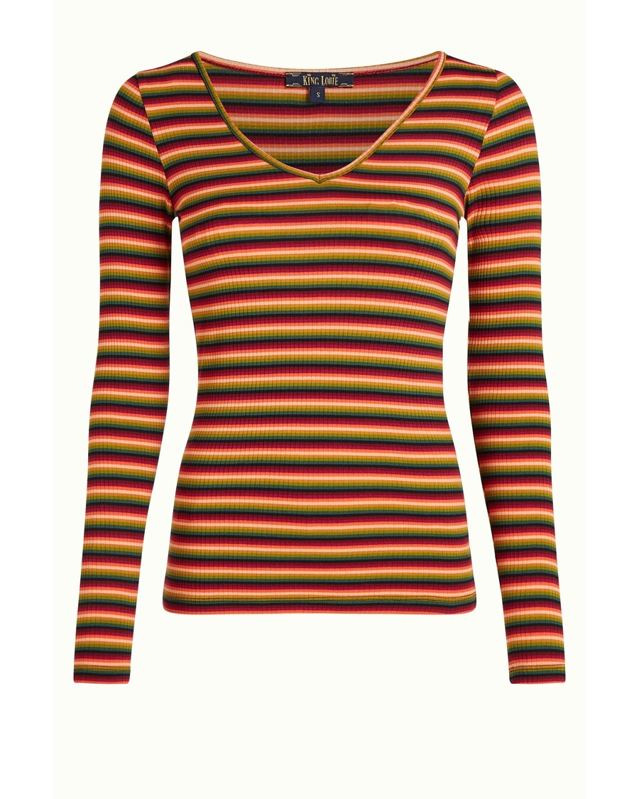 King Louie Carice V Top Mimmi Stripe