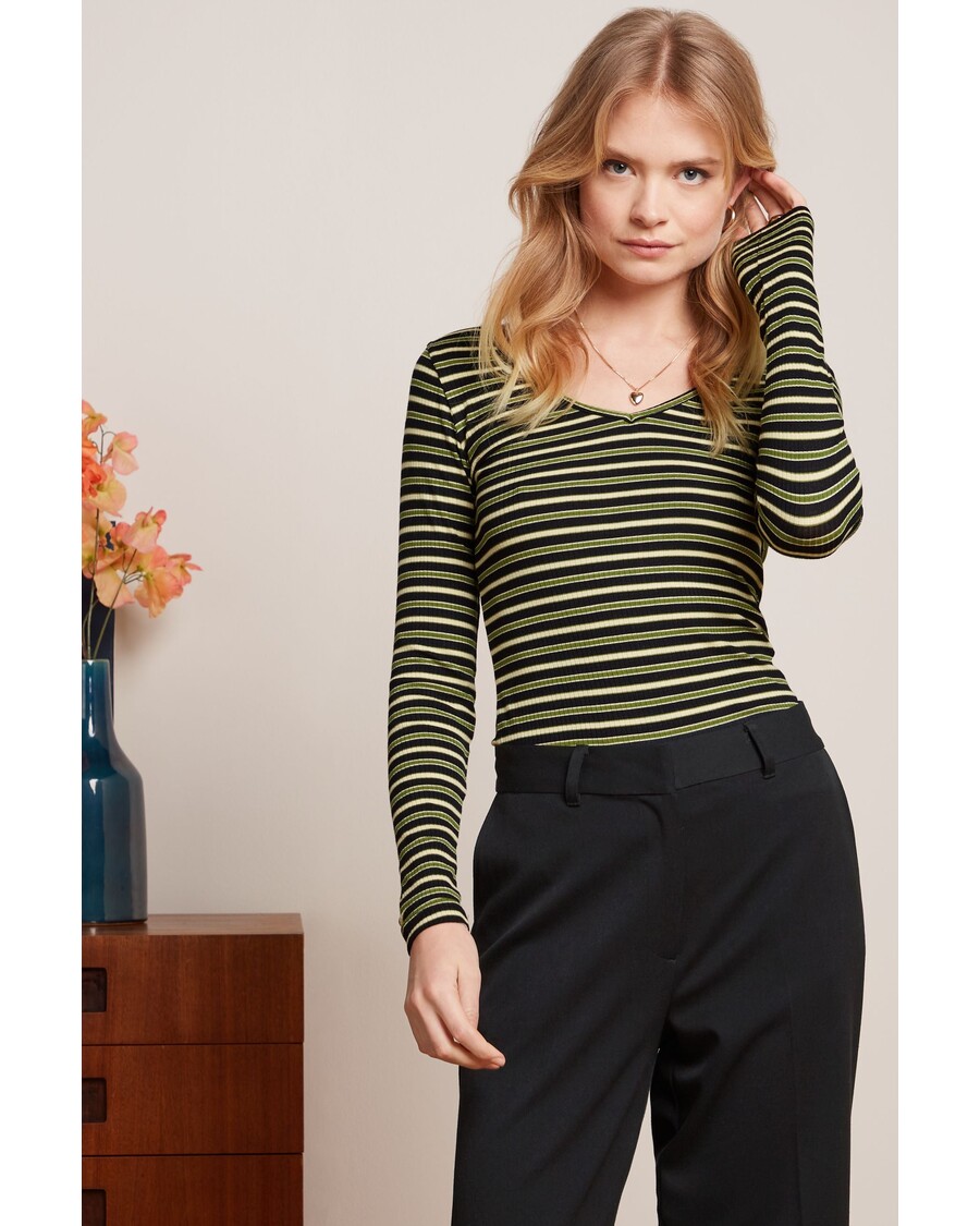 King Louie Carice V Top Pimm Stripe