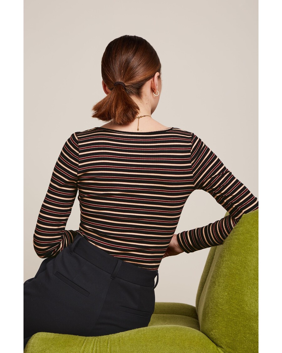 King Louie Carice V Top Pimm Stripe