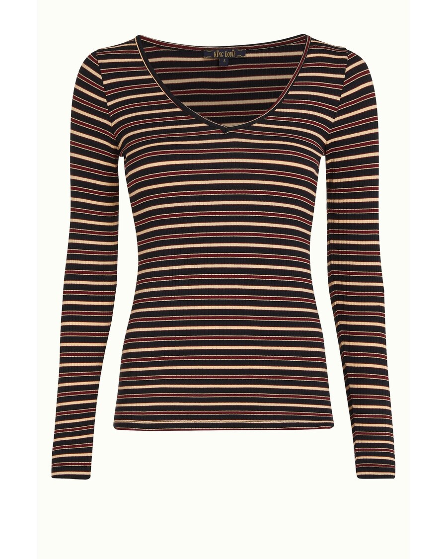 King Louie Carice V Top Pimm Stripe