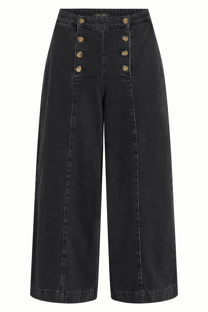 Král Louie Melodie Námořnické Kalhoty Rock Denim