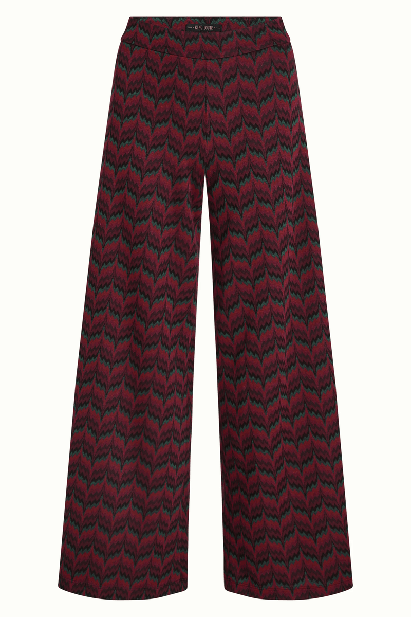 King Louie Border Palazzo-hose Estelle Zickzack