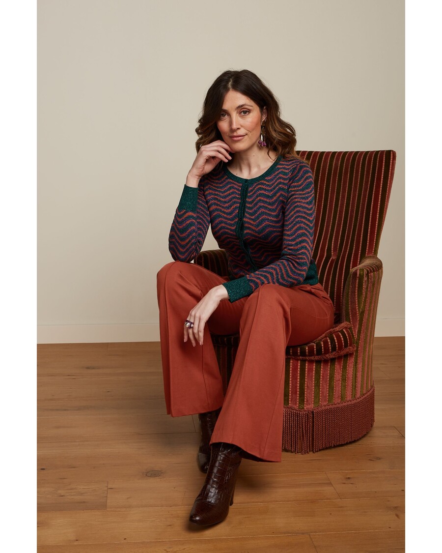 King Louie Gael Pintuck Pants Aurora