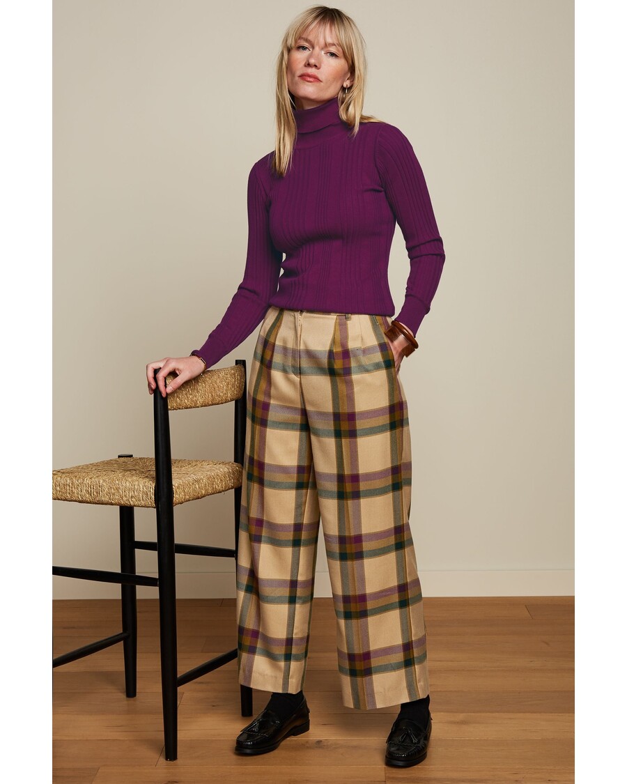 King Louie Marlene Cropped Pants Dreamer Check