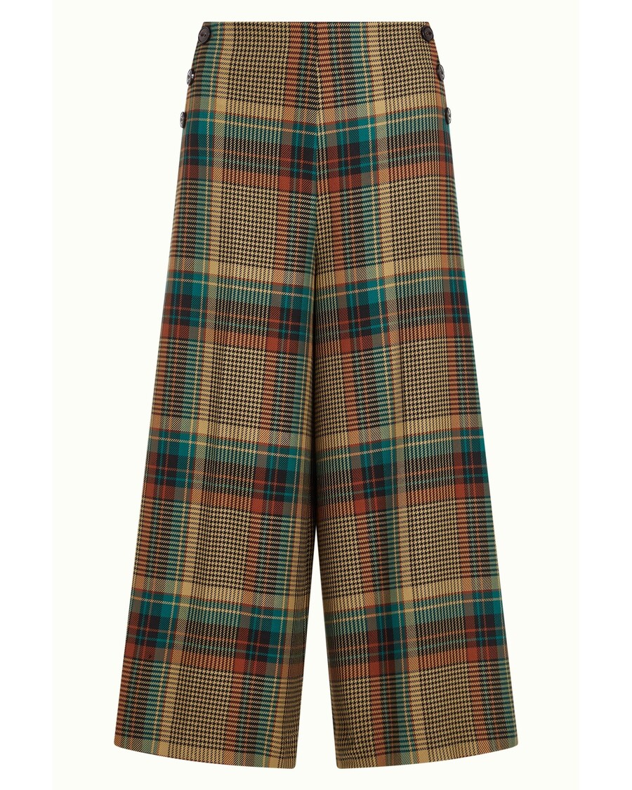 King Louie Pia Culotte Feathers Check