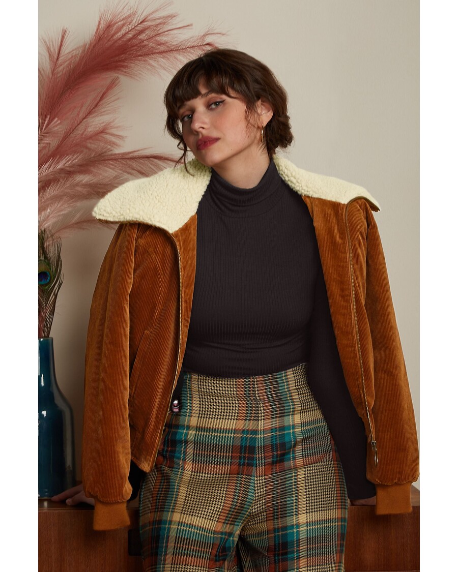 King Louie Pia Culotte Feathers Check