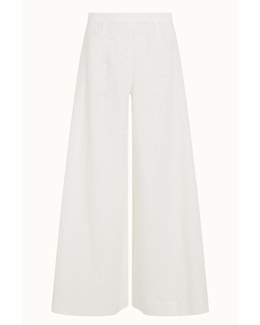 King Louie Palazzo Kalhoty Rosa Broderie Anglaise