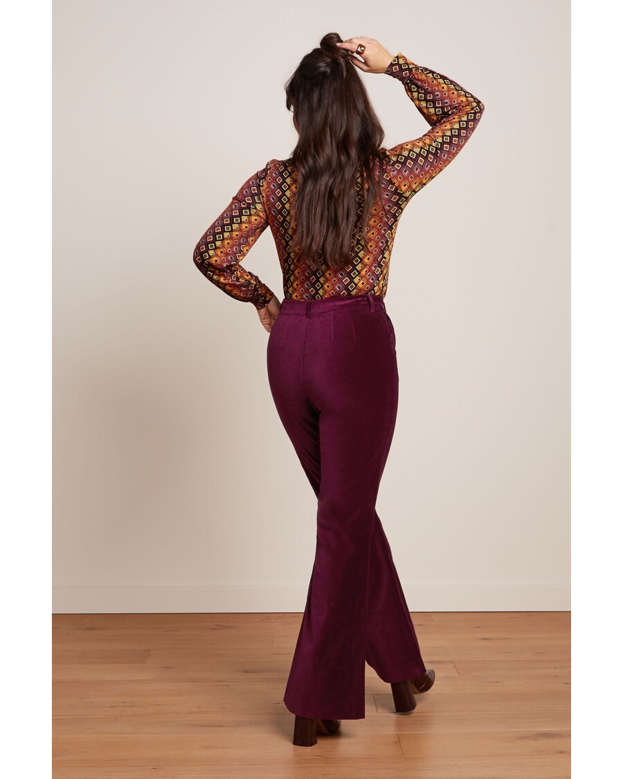 King Louie Marcie Flared Pants Uni Fargo