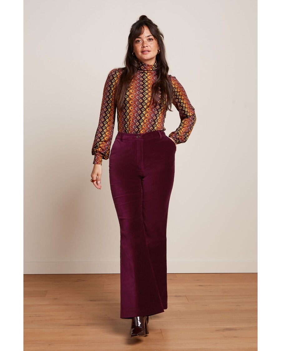 King Louie Marcie Flared Pants Uni Fargo