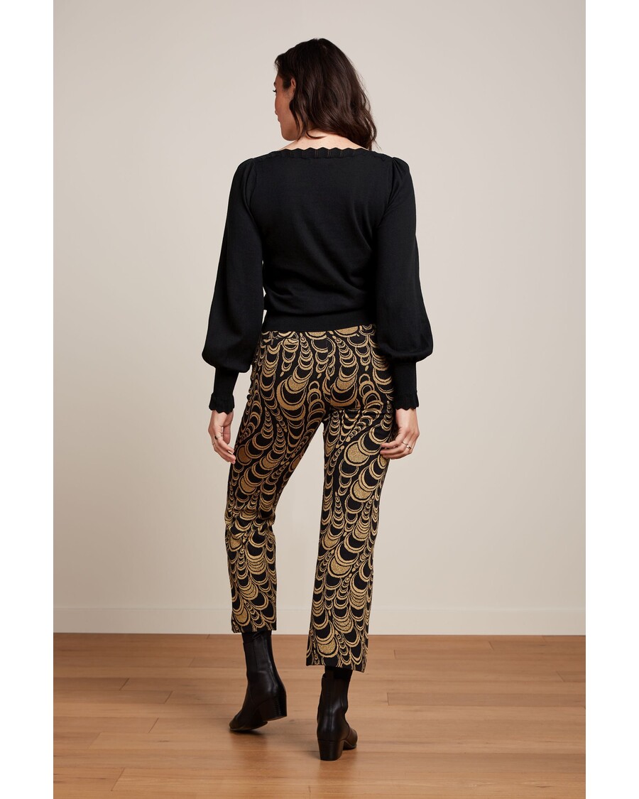 King Louie Luz Cropped Pants Bobbin Jacquard