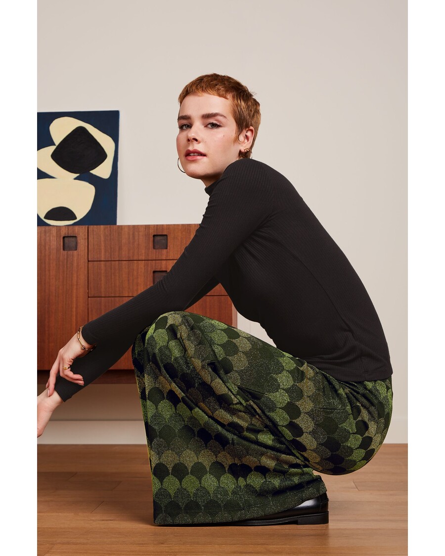 King Louie Border Palazzo Pants Diva Jacquard