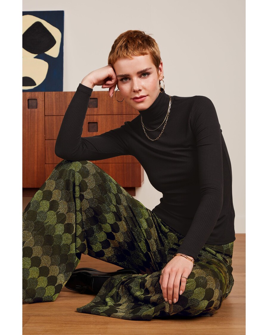 King Louie Border Palazzo Pants Diva Jacquard