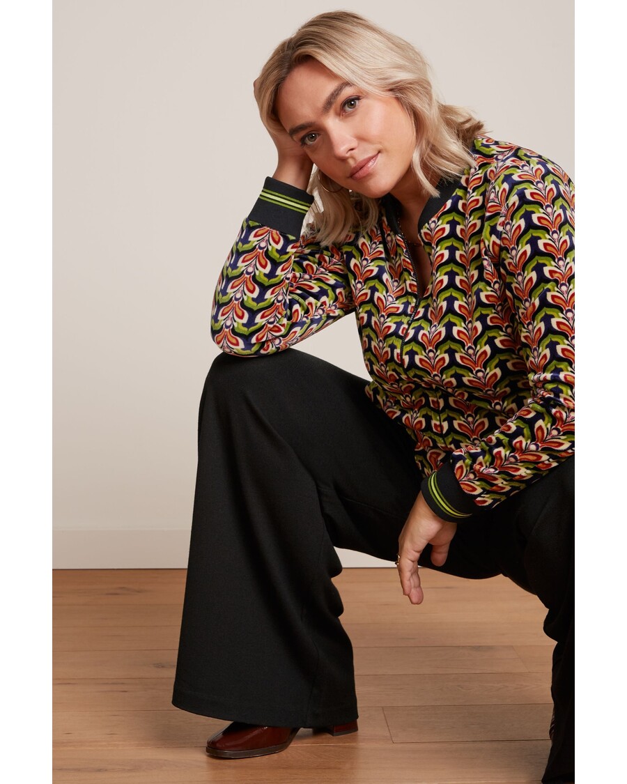 King Louie Border Palazzo Pants Milano Crepe