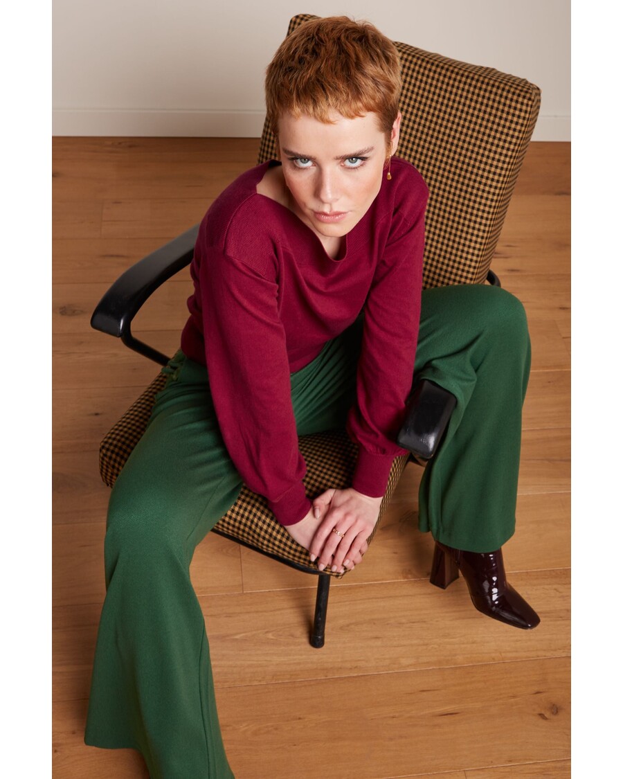 King Louie Border Palazzo Pants Milano Crepe