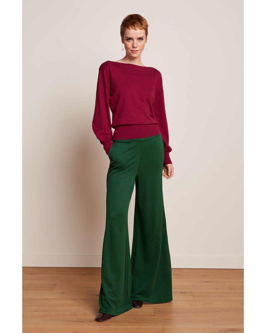 King Louie Border Palazzo Pants Milano Crepe