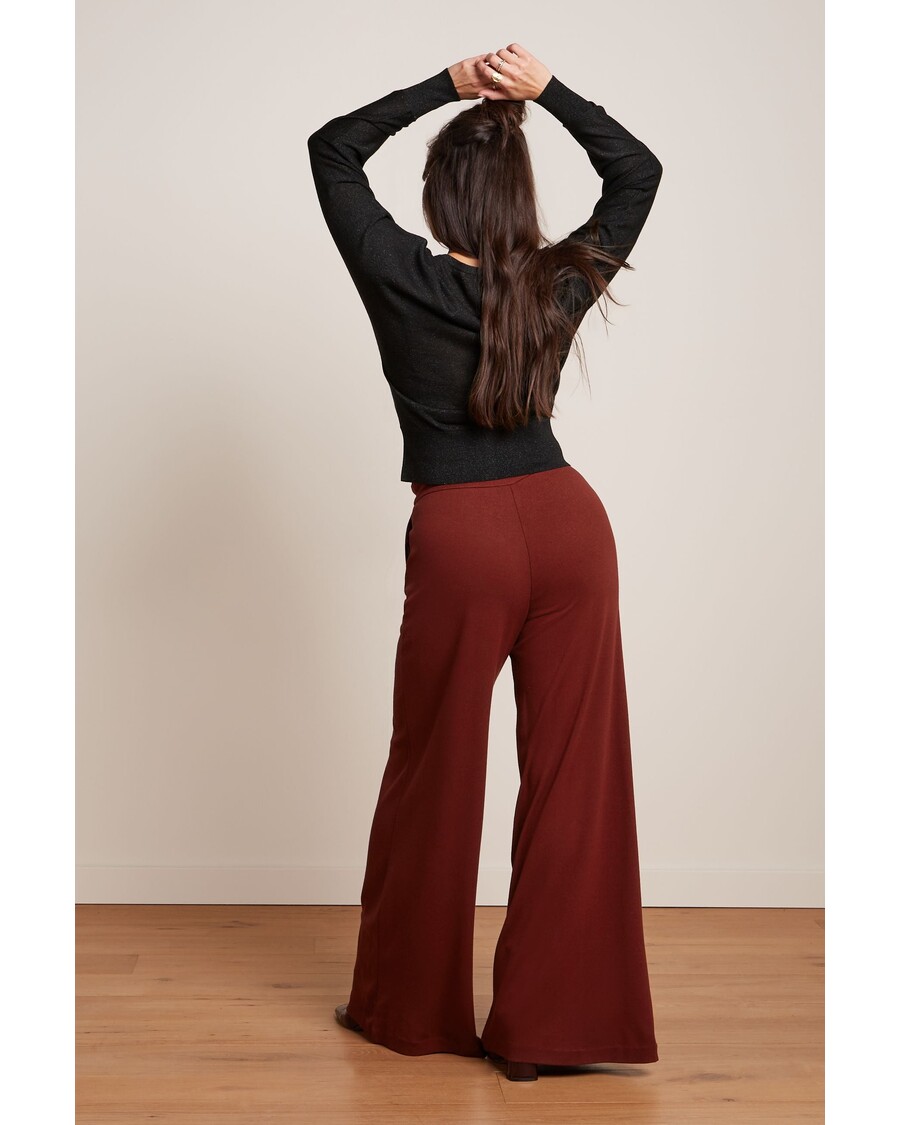 King Louie Border Palazzo Pants Milano Crepe