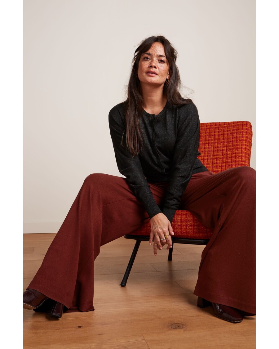 King Louie Border Palazzo Pants Milano Crepe